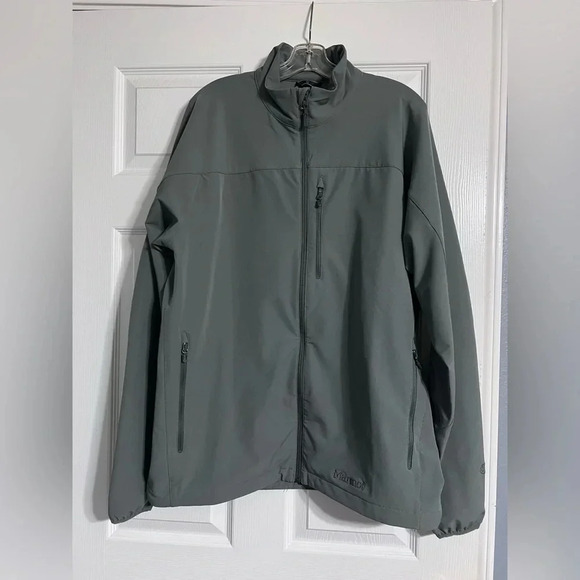 Marmot Mens Tempo Long Sleeve Full Zip Jacket Size XL Steel Onyx Gray EUC. - Picture 1 of 7